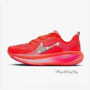 Bling Nike Vomero 18 Hot Pink Customized Women's Sneakers With Crystals